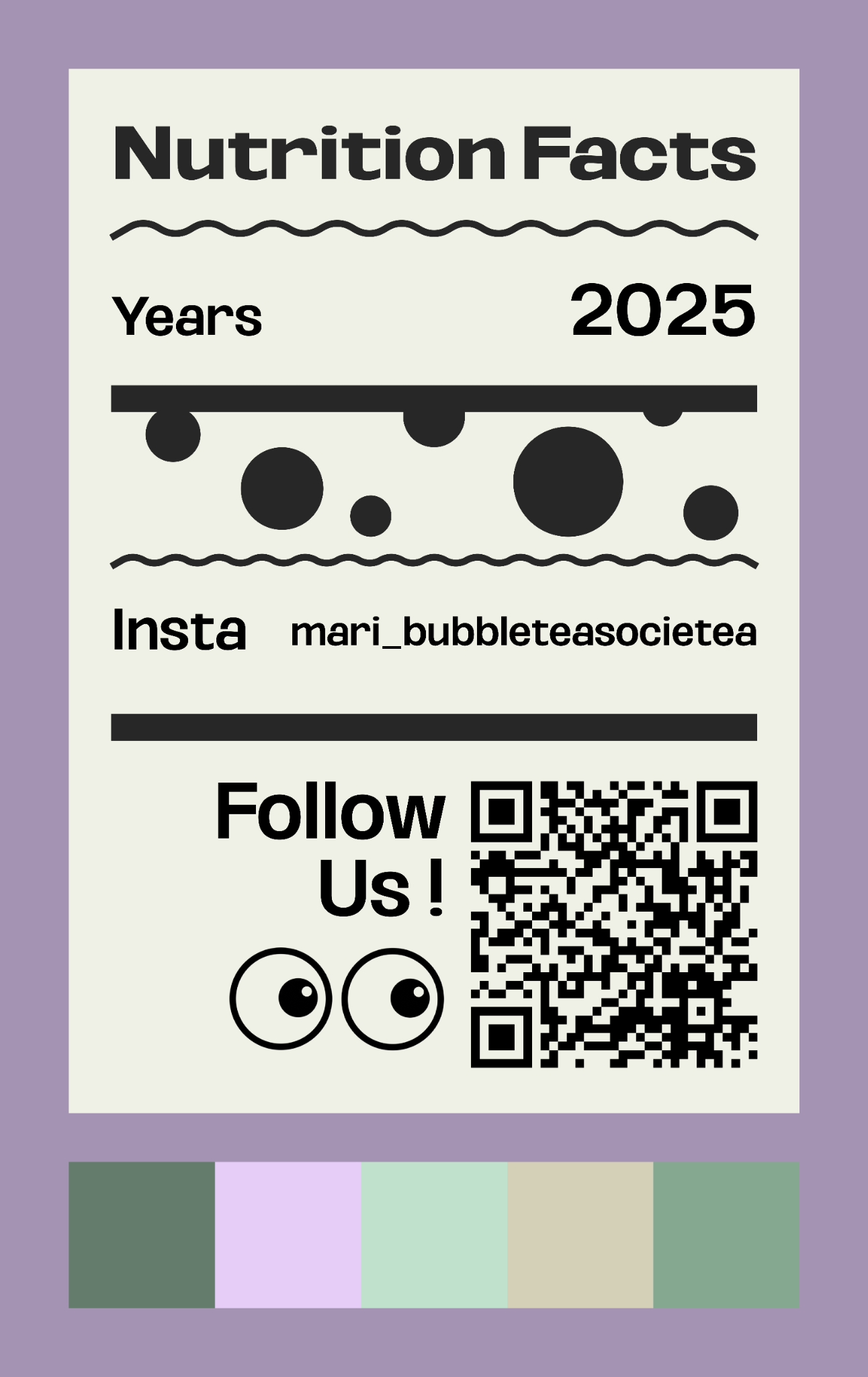 Reverse of the 2025 BTS Card